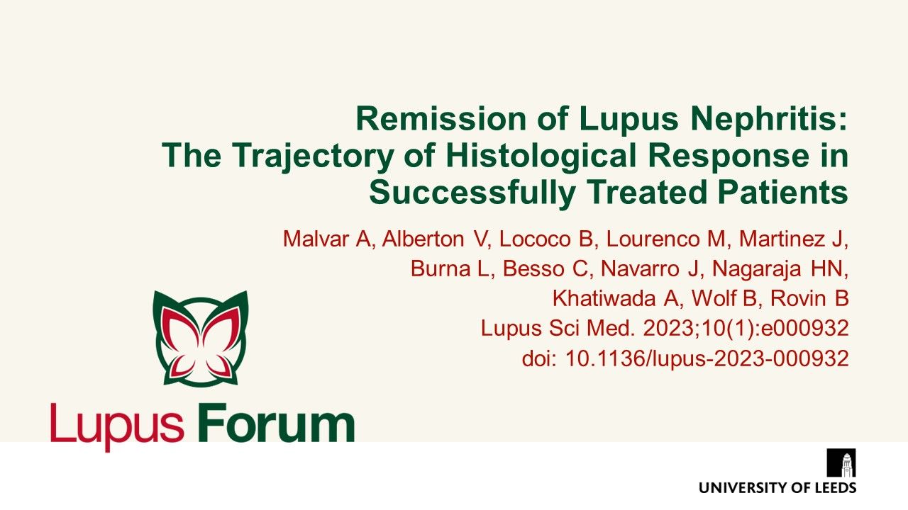 Remission Of Lupus Nephritis: The Trajectory Of Histological Response ...