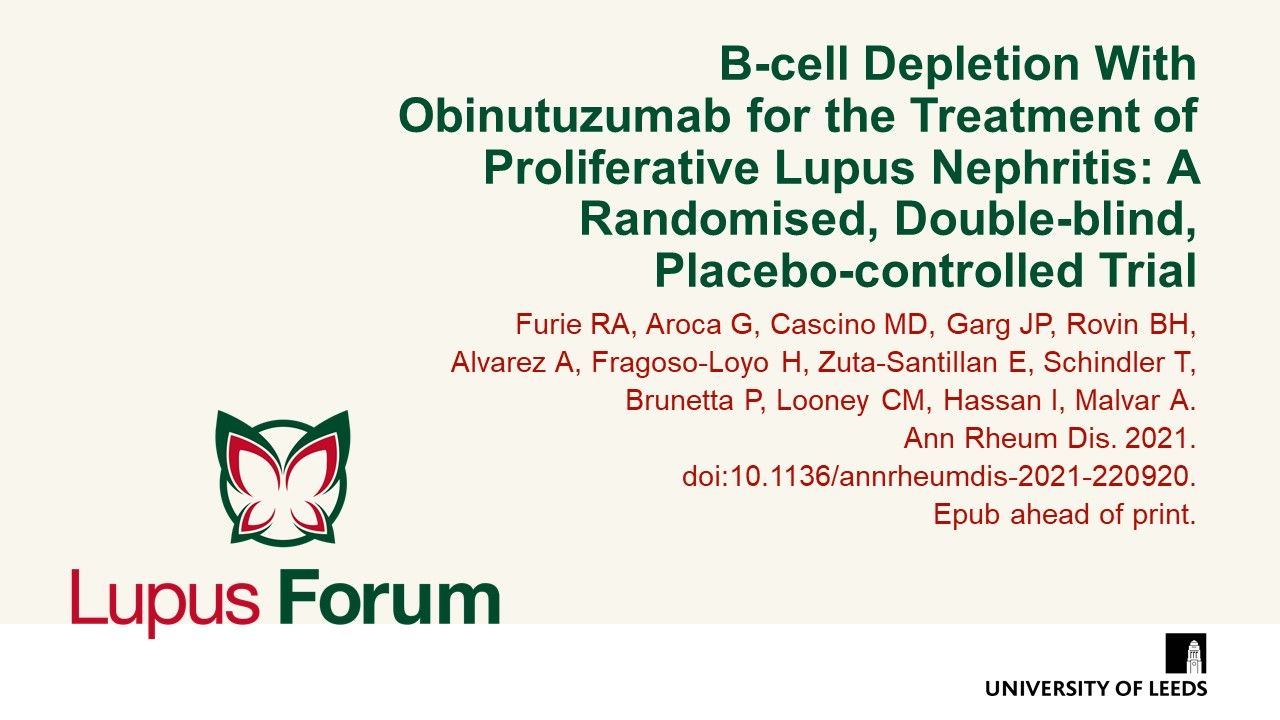 B-cell Depletion With Obinutuzumab For The Treatment Of Proliferative ...