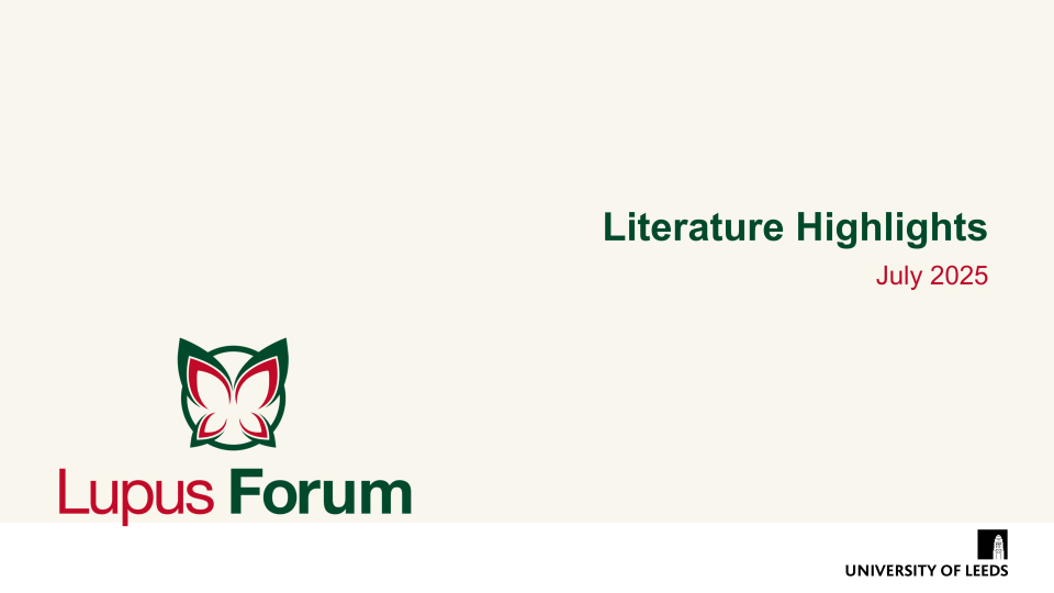 Literature review thumbnail: Literature Highlights - July 2025